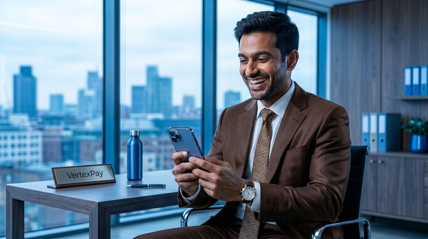 Modern finance team using VertexPay payment wallet portal